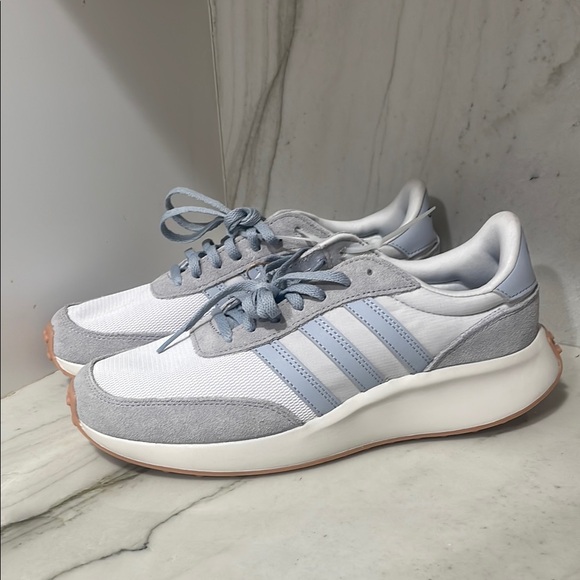 New adidas Run 70S Dash Grey Halo Silver Core Blue White Gum Men Running Shoes